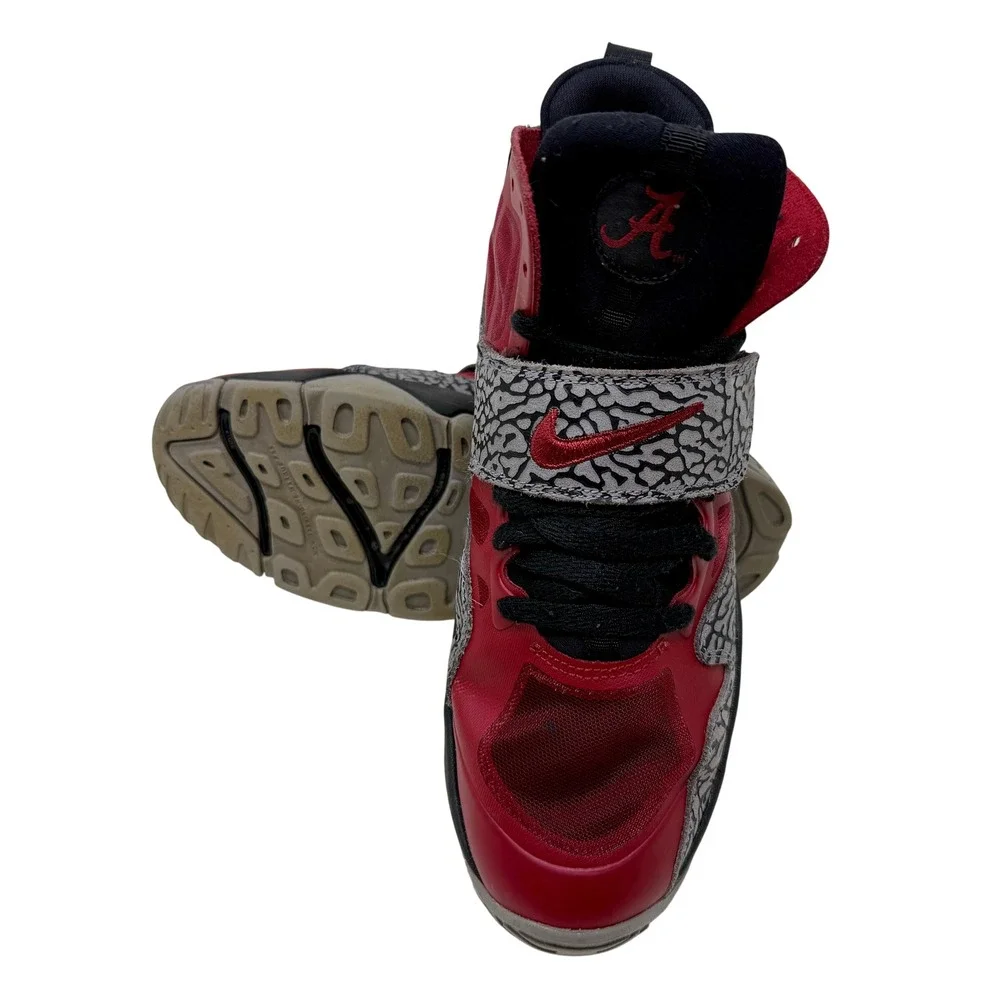 Nike Air Stepback Alabama Crimson Tide PE Red Elephant Print 685527-601 Mens 7Y